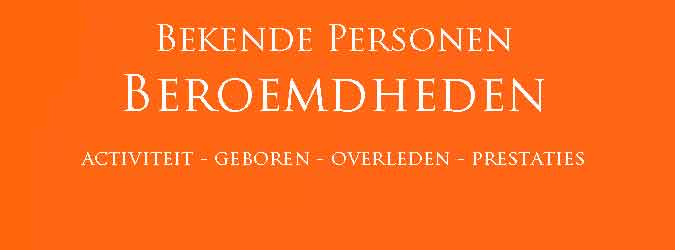 Beroemdheden Bekende Personen Overzicht